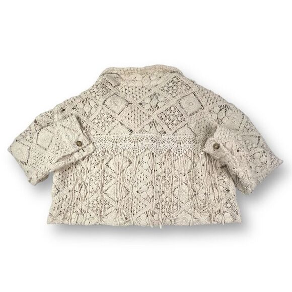 Miss Me Crochet Boho Oversized Jacket Size Small - Picture 5 of 7